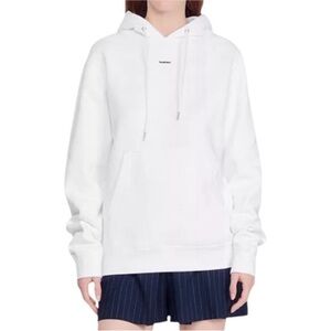 NEW NWT SANDRO White Hoodie with small logo